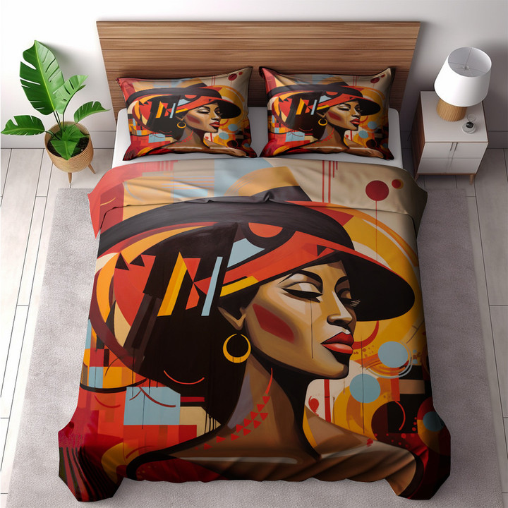 Women Empowerment In Abstraction Human Design Printed Bedding Set Bedroom Decor