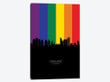 Oakland California Skyline Rainbow Flag