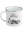Personalised Vanlife Camp Mug Keep It Simple Campervan Decor Camping Mug Van Life Enamel Mug Gifts For Campers RV Accessories
