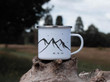 Personalised Hiking Mug Camping Gift For Couples Campfire Mug Engagement Mountain Wedding Mug RV Accessories Camp Mug