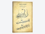 Sailboat 4 Vintage Patent Blueprint