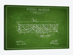 Airplane Green Patent Blueprint