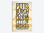 Pittsburgh City of Bridges Poster
