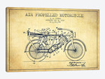 R.E. Forman Air-Propelled Motorcycle Patent Sketch (Vintage)