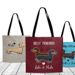 Personalized Dachshund Tote Bag