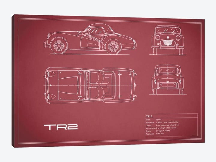 Triumph TR2 (Maroon)