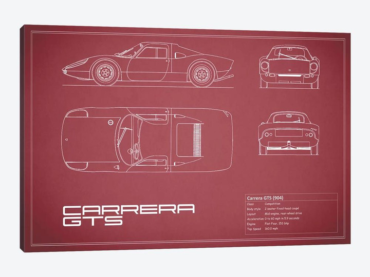 Porsche (904) Carrera GTS (Maroon)