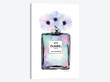 Mint, Purple And Pink Perfume With Painted Flowers