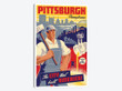 Pittsburgh Steel Worker Travel Poster