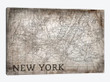 New York Map, Vintage