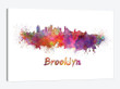 Brooklyn Skyline In Watercolor