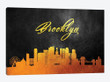 Brooklyn New York Gold Skyline