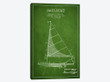 Sailboat 2 Green Patent Blueprint