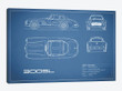 Mercedes-Benz 300 SL Gullwing Coupe (Blue)