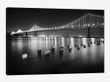 Bay Bridge Western Section At Night, San Francisco