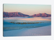 New Mexico. White Sands National Monument landscape of sand dunes and mountains I