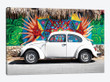 White VW Beetle Car In Cancun