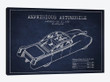 Amphibious Automobile Patent Sketch (Navy Blue) I