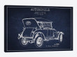 Charles W. McKinley Automobile Patent Sketch (Navy Blue)