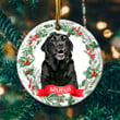 Black Labrador Circle Ornament