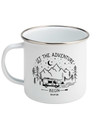 Let The Adventure Begin Enamel Mug Vanlife Wedding Mug Personalised Custom Wedding Gift Mountain Wedding Camping Mug Campervan Accessories