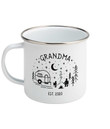 Pregnancy Announcement Grandparents Camping Mug Baby Reveal Enamel Mug Camping Gifts For Grandparents Personalised Adventure Mug