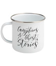 Fall Coffee Mug Campfires And Ghost Stories Personalised Fall Gift Mug Enamel Mug Halloween Gift