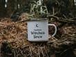 Personalised Witches Brew Mug Halloween Gift Mug Enamel Mug Witches Mug Coffee Cup Camping Mug Custom Fall Gift