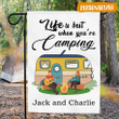 Life Is Best When You're Camping - Camping Flag