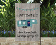 Personalized Happy Campers Flag, Family Campsite Flag