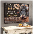 Canvas Angus Cow I Will Choose