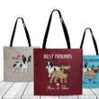 Personalized French Bulldog Tote Bag