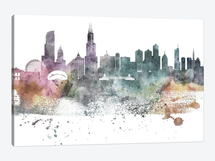 Chicago Pastel Skylines