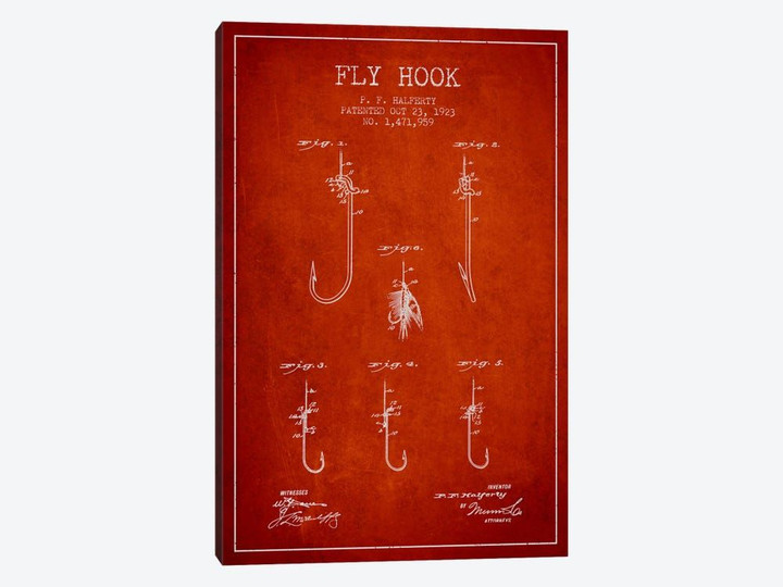 Fly Hook Red Patent Blueprint