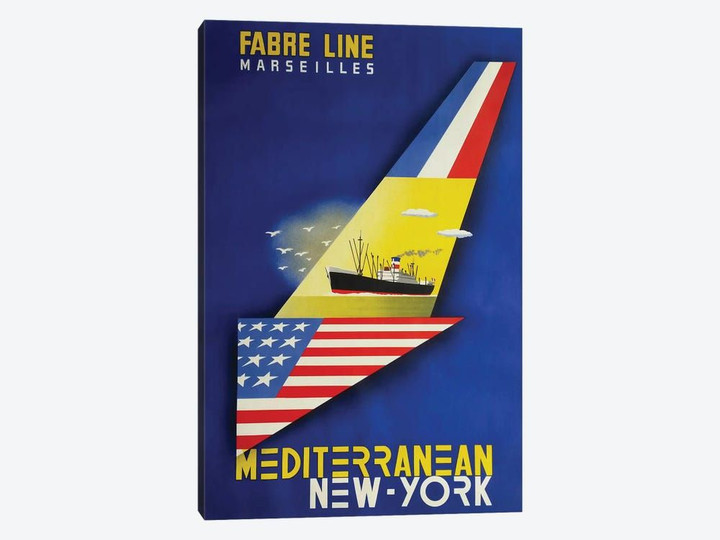 Fabre Line Marseilles, Mediterranean - New York