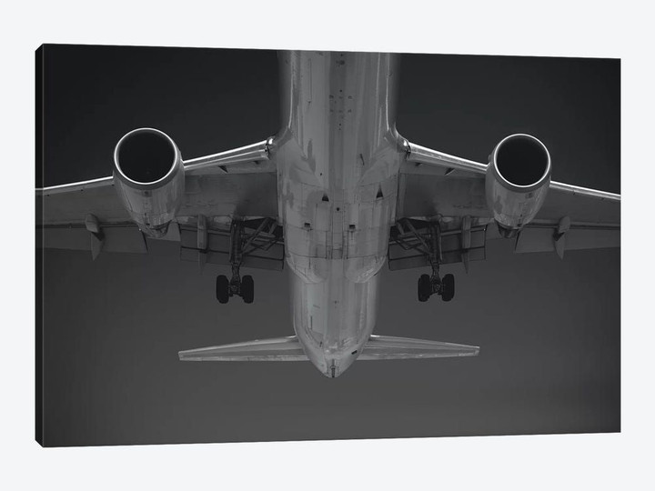 Black And Silver Study Airbus Belly