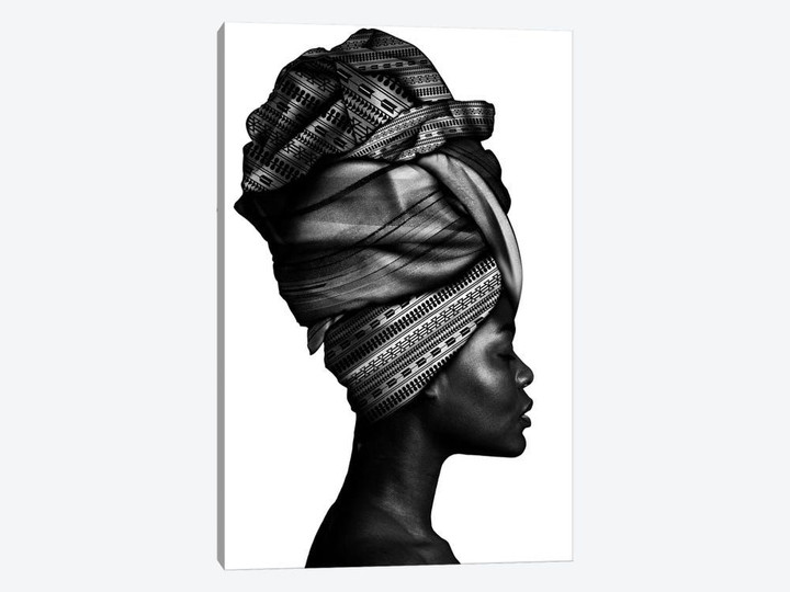 African Woman In Black And White