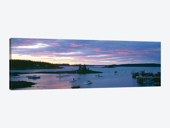 Sunset, Port Clyde Harbor (Herring Gut), St. George, Knox County, Maine, USA