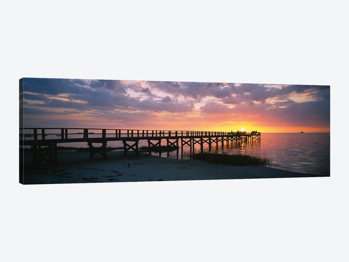 Pier On The Beach, Crystal Beach, Florida, USA
