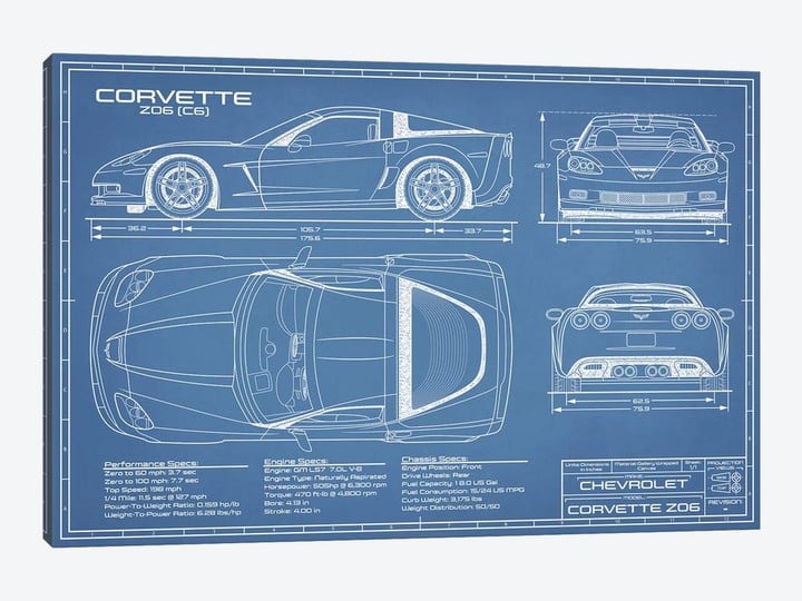 Corvette (C6) Z06 Blueprint
