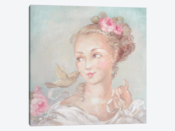 French Lady With Bird