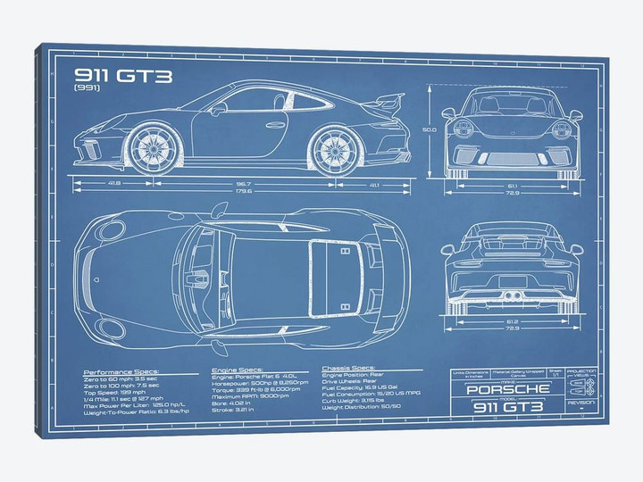 Porsche 911 GT3 (991) Blueprint