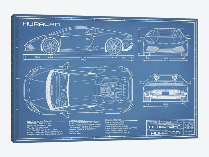 Lamborghini Huracan LP 610-4 Blueprint