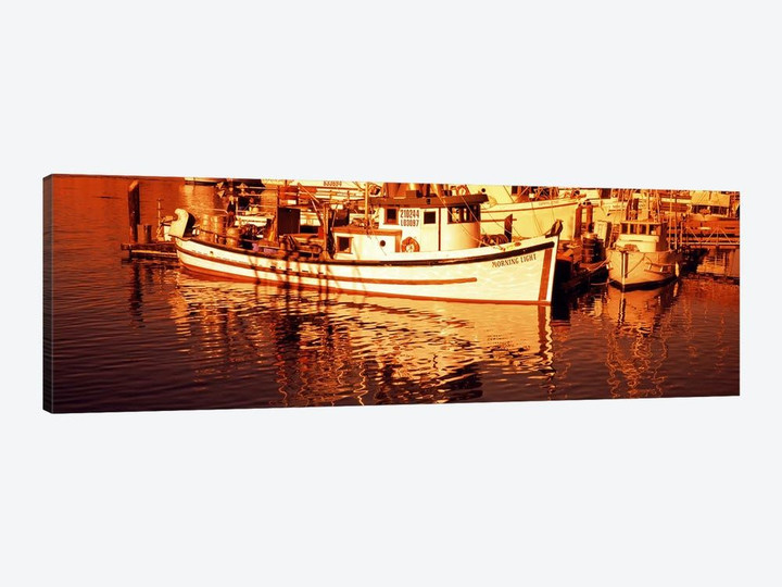 Fishing boats in the bay, Morro Bay, San Luis Obispo County, California, USA