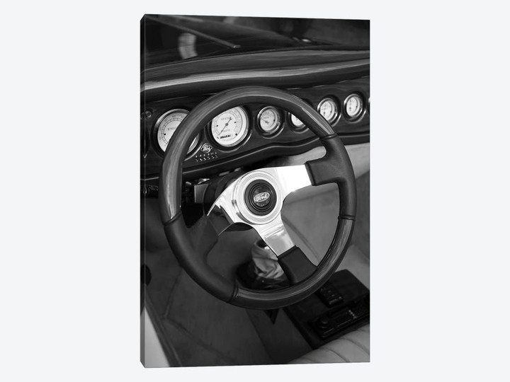 American Classic Car Black And White XIII