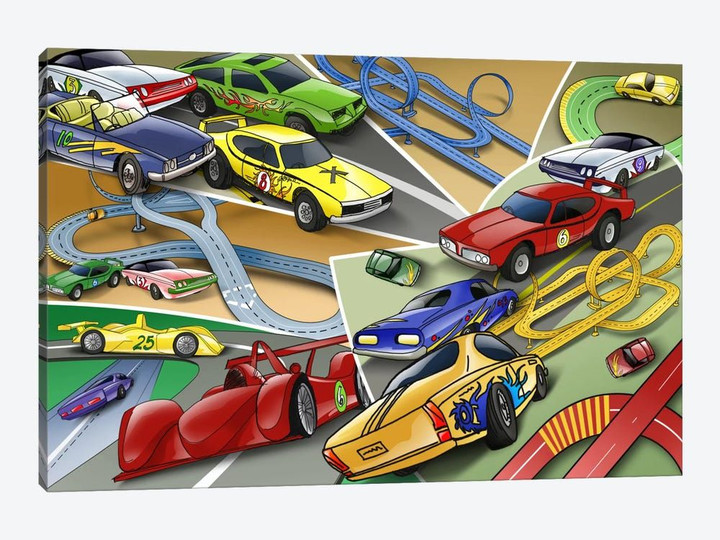 Cartoon Racing Cars