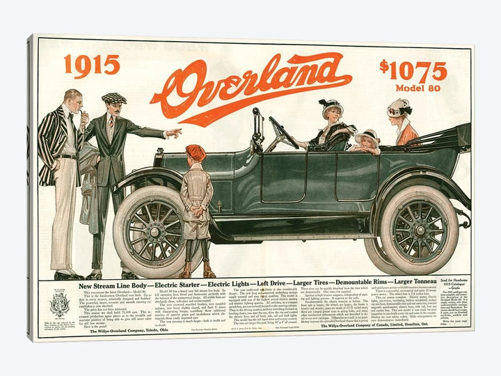 1910s Willys-Overland Magazine Advert