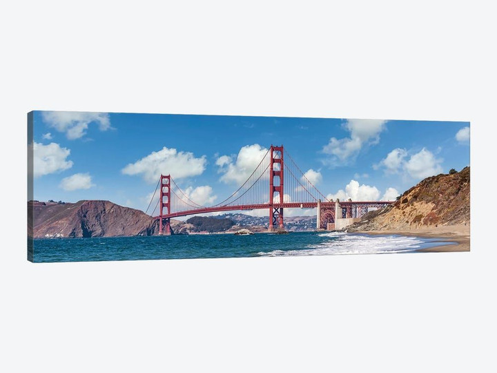 Golden Gate Bridge Baker Beach Panoramic View