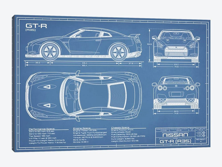 Nissan GT-R (R35) Skyline Blueprint