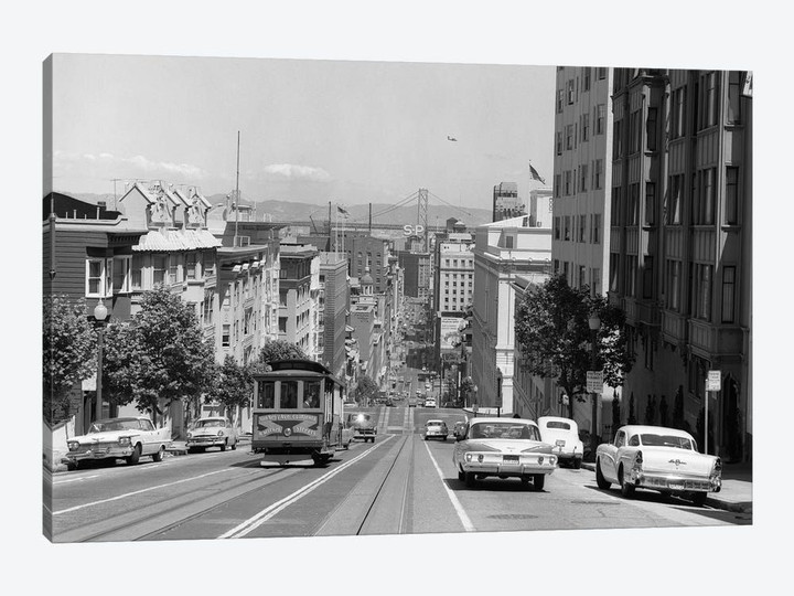 1950s-1960s Cable Car In San Francisco California USA
